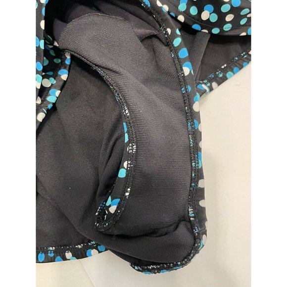 Blue polkadot halter top swimsuit one piece lined padded Halter Women’s 3x Retro - Picture 8 of 10